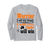 Leukemia Cancer Warrior I Will Stay Strong I Will Fight Manga Larga