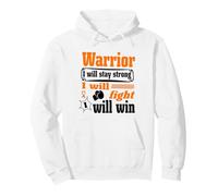 Leukemia Cancer Warrior I Will Stay Strong I Will Fight Sudadera con Capucha