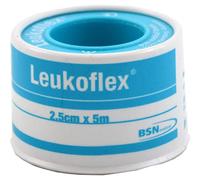 Leukoflex 2,5 cm x 5 m hautfreundliches okklusives Fixierpflaster, 1 pzas Esparadrapo