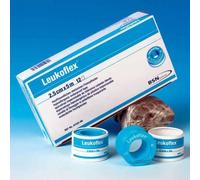 Leukoflex BSN - Tiritas adhesivas con anillo protector (2,50 cm, con adhesivo sensible)