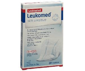 Leukomed Skin Sensitive, 5 cm x 7,2 cm, 5 unidades