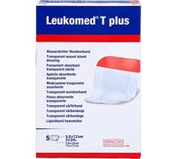 Leukomed T plus transparenter Wundverband 5 x 7,2 cm, 5.0 pzas Esparadrapo