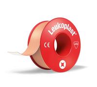 Leukoplast Cinta de fijación clásica para apósito - Cinta médica adhesiva alta para fijar apósitos de heridas en su lugar - 1 rollo de 5 m x 2,5 cm