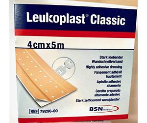 Leukoplast Classic - Tiritas por metros, rollo de 5 m x 4 cm, 1 unidad
