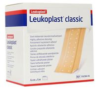 Leukoplast Classic - Tiritas por metros, rollo de 5 m x 6 cm, 1 unidad