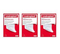Leukoplast Leukomed Tiritas Absorbentes Plus - Apósitos de tejido transpirable suave y acolchado para cortes y ampollas