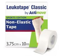Leukotape Classic by Actimove Sports Edition - Cinta médica rígida para esguinces y prevención de lesiones, 3,75 cm x 10 m, color blanco, 1 rollo
