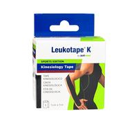 Leukotape K Sports Edition Cinta Kinesiológica 5cm x 5m Negro