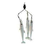 Leurre Bass Eau Douce 7,5 Cm Swimbait Souple Queue Palette Appât Réaliste Pour Brochet Crappie Truite Pêche Rivière Lac Mer Surfcasting Bateau Inshore Offshore