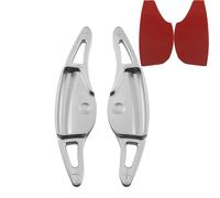 Leva de cambio compatible con Santa Fe SantaFe HEV MX5 2023 2024, extensión volante, pegatinas DSG, accesorios(Silver)