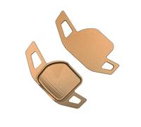 Leva de cambio compatible con Seat Leon ST 5F FR Cupra Ateca Ibiza 6P Arona Tarraco Alhambra, extensión for volante coche, pegatina DSG(Brown-Style 2)