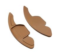 Leva de cambio compatible con Seat Leon ST 5F FR Cupra Ateca Ibiza 6P Arona Tarraco Alhambra, extensión for volante coche, pegatina DSG(Brown-Style 1)