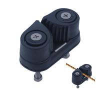 Leva de cuerda Clima - Pista de levas de nailon negro, diseño de rodamientos | Agarre seguro para kayaks, veleros, equipos de pilates, abrazadera de cuerda de alto rendimiento, ideal para accesorios