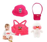 Leva Duck - Sweet Leading Morb Traje De Traje De Tela Suave, Personajes De Mini Accesorios | Animal De Lujo Estilo De Caricatura Vestida Para Juegos Para Niños Decoraciones De Ficción De La Narración