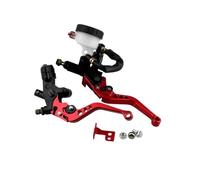 Leva Freno Frizione Kit De Palancas Depósito Cilindro Maestro Freno Y Embrague Motocicleta Universal 7/8" (22 Mm) 2 Manijas Aluminio