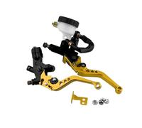 Leva Freno Frizione Kit De Palancas Depósito Cilindro Maestro Freno Y Embrague Motocicleta Universal 7/8" (22 Mm) 2 Manijas Aluminio