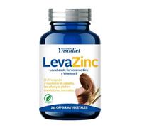 LEVA ZINC Complemento alimenticio de zinc, levadura de cerveza y vitamina E para ayudar a prevenir la caída del cabello también bueno para cabello piel y uñas Suplemento de vitaminas para fortalecer el pelo 225 cápsulas vegetales HIJAS DEL SOL vegano