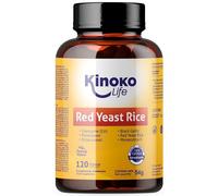 Levadura de ARROZ ROJO 120 Cápsulas, con Monacolina K, 30 mg Coenzima Q10, POLICOSANOL, Ajo Negro, Octacosanol Para Regula Niveles de Colesterol