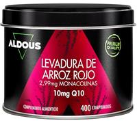 Aldous Bio Levadura de Arroz Rojo con Coenzima Q10 2,99 mg Monacolina Pura 400 comprimidos