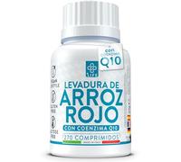 Levadura De Arroz Rojo Colesterol 270 Comprimidos PiùLife, 2,95mg Monacolina K Con Coenzima Q10, Levadura Roja De Arroz Rica En Fibra Y Polifenoles, Bienestar Cardiovascular, Red Yeast Rice