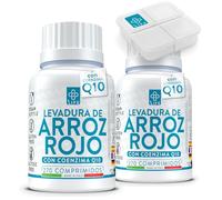Levadura De Arroz Rojo Colesterol 540 Comprimidos PiùLife, 2,95mg Monacolina K Con Coenzima Q10, Levadura Roja De Arroz Rica En Fibra Y Polifenoles, Bienestar Cardiovascular, Red Yeast Rice
