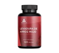 Levadura de Arroz Rojo para el colesterol+ 20mg Coenzima Q10-120 Cápsulas 4 meses- 2,9mg Monacolina K, Policosanol, Gúgul, Ácido Fólico- Colesterol Sano- Fórmula Triple Acción- Sin Citrinina- Vegano