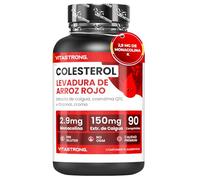 Levadura De Arroz Rojo para el Colesterol - 90 tabletas, Extracto de Caigua 150 mg - Monacolina 2.9 mg - Suplemento de Colesterol con Coenzima Q10 - Apoya los niveles de Colesterol en la sangre