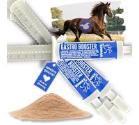 Levadura de cerveza caballo 4 x 30 ml estómago intestinal Booster caballo - probióticos saneamiento intestinal, vitamina E caballo, cultivos de levadura, microflora intestinal, construcción del tracto