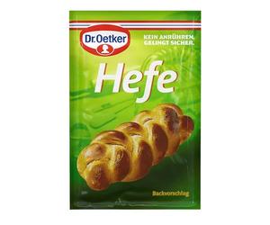 Levadura Dr. Oetker, paquete de 10 unidades (10 x 4 x 7 g) - una masa de levadura suelta se crea a partir de levadura seca Dr. Oetker, que afloja la masa hasta 500 g de harina de trigo y, por lo tanto