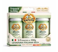 Levadura en polvo, Lievito Secco, Producto 100% Italiano, Levadura Seca, ideal para pizzas, panes y masas artesanales, Perfecta para pizzas napolitanas, Contiene 3 botes de 100 gr