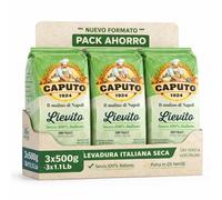 Levadura en polvo, Lievito Secco, Producto 100% Italiano, Levadura Seca, ideal para pizzas, panes y masas artesanales, Perfecta para pizzas napolitanas, Contiene 3 botes de 500 gr