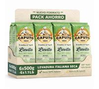Levadura en polvo, Lievito Secco, Producto 100% Italiano, Levadura Seca, ideal para pizzas, panes y masas artesanales, Perfecta para pizzas napolitanas, Contiene 6 botes de 500 gr