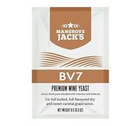 Levadura enológica BV7 2 x 8 g (pack de 2 unidades) para vino seco o dulce con cuerpo, aromas complejos y fermentación estable, dosis 20 L