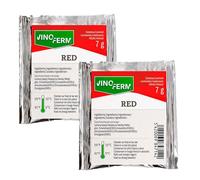 Levadura enológica para vino tinto 7 g Pack 2 sobres, fermentación estable y aromas afrutados, ideal para elaboración casera y pequeñas partidas