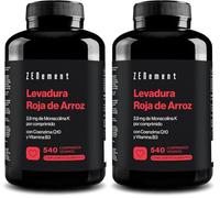 Levadura Roja de Arroz, 540 Comprimidos Veganos | Aporta 2,9mg de Monacolina K, Enriquecido con Coenzima Q10 y Vitamina B3 | Libre de Citrinina | Zenement (Paquete de 2)