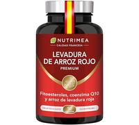 Levadura Roja de Arroz Premium con Monacolina K + Coenzima Q10 + Fitoesteroles Lipophytol® - Colesterol y Salud Cardiovascular - Sin Citrinina - 90 Cápsulas Veganas - Fabricado en Francia - Nutrimea