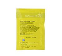 Levadura seca Ale SafAle S-33 para cerveza artesanal Pack 5 sobres 11,5 g Fermentación alta versátil para trigo, abadía, especiales, refermentación en botella