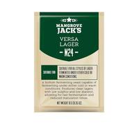 Levadura seca lager M24 10 g, pack de 2 unidades, para cerveza casera perfil limpio y neutro amplia temperatura 10-25 °C ideal pils helles IPL alta atenuación