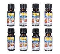 levandeo Juego de 8 aceites aromáticos de Navidad, 10 ml cada uno, para lámparas aromáticas, ambientadores, ambientadores, para invierno, Navidad