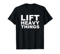 Levanta Cosas Pesadas Bold Fuerza Entrenamiento Motivación Camiseta