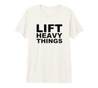 Levanta Cosas Pesadas Bold Fuerza Entrenamiento Motivación Camiseta Premium