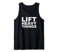 Levanta Cosas Pesadas Bold Fuerza Entrenamiento Motivación Camiseta sin Mangas