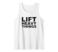 Levanta Cosas Pesadas Bold Fuerza Entrenamiento Motivación Camiseta sin Mangas