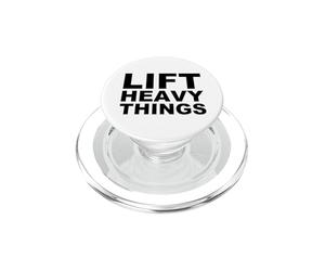 Levanta Cosas Pesadas Bold Fuerza Entrenamiento Motivación PopSockets PopGrip para MagSafe