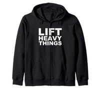 Levanta Cosas Pesadas Bold Fuerza Entrenamiento Motivación Sudadera con Capucha