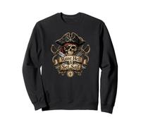 Levanta el Infierno y zarpa Pirate Skull Nautical Adventure Sudadera