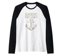 Levanta Las Velas Anchor Sea Punk Camiseta Manga Raglan