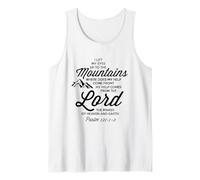 Levanta mis ojos a las montañas Campamento Bíblico Aventura Salmo 121 Camiseta sin Mangas
