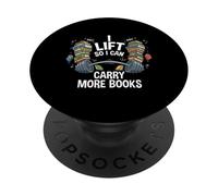 Levanta para Poder Llevar más Libros, Amante de la Lectura, Ejercicio físico PopSockets PopGrip Adhesivo