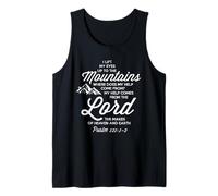 Levantad mis ojos ¿De dónde viene mi ayuda del Señor Salmo 121 Camiseta sin Mangas